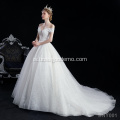 Hágæða New Creative Strapless Sweetheart Neckline Classic Fílabein Lace Bridal Gown